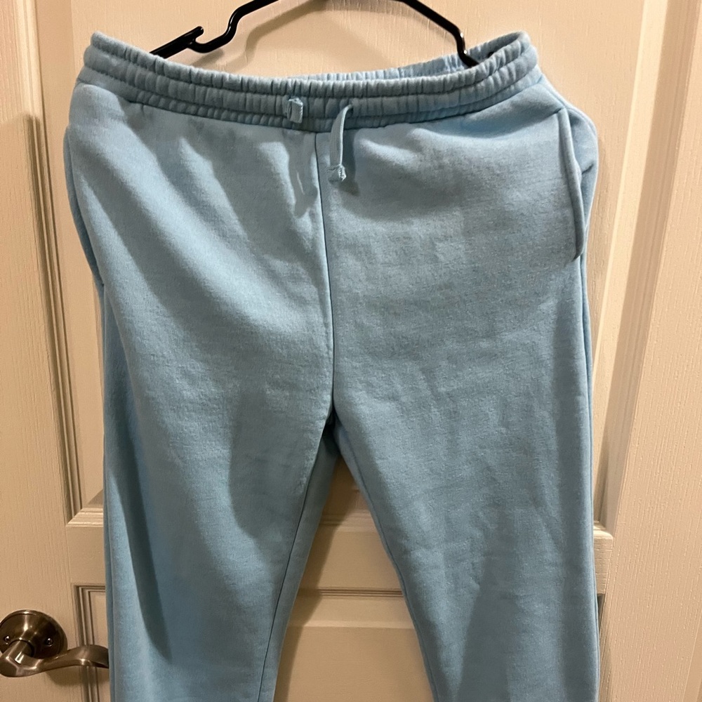 Blue sweat pants